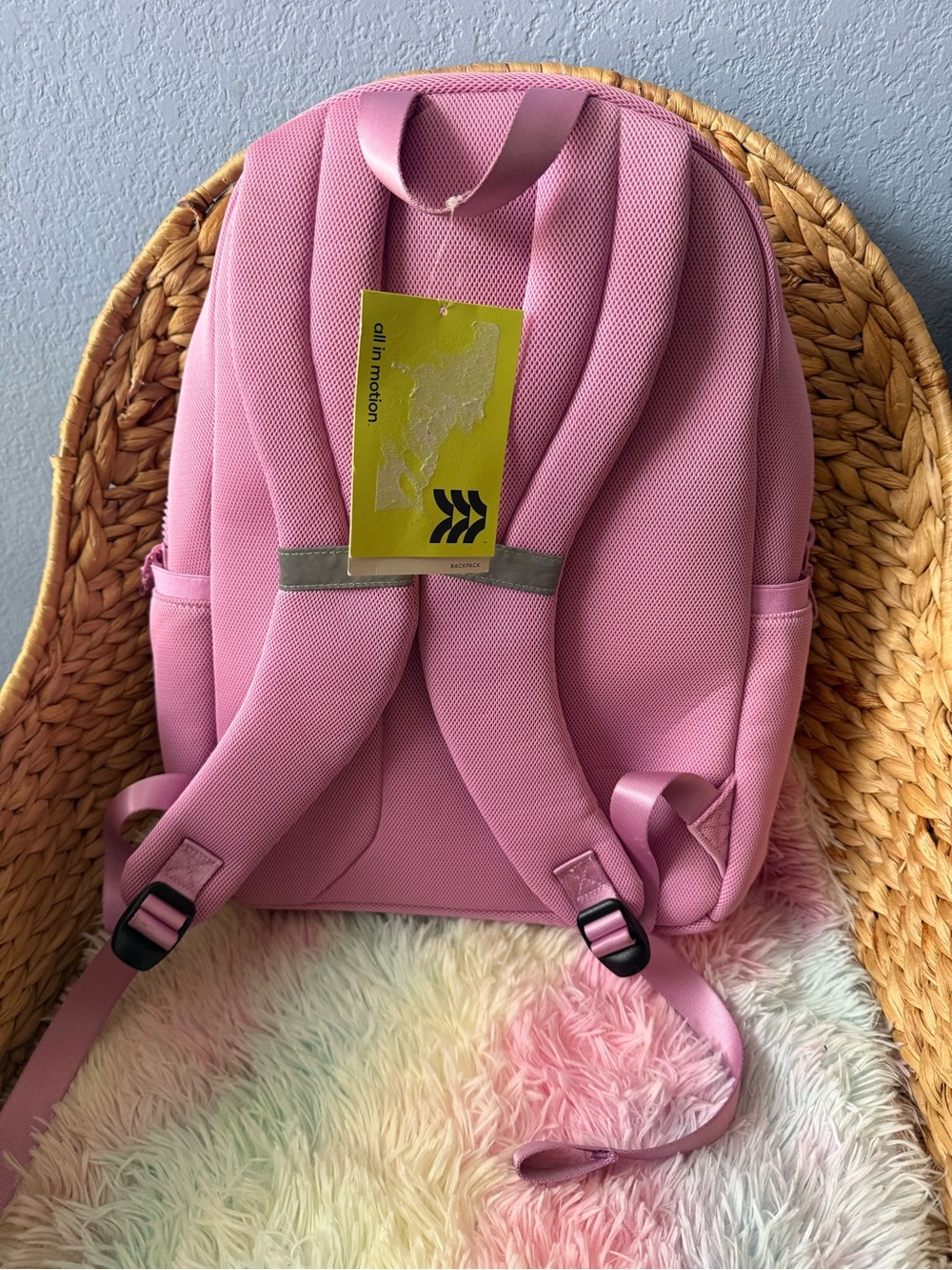 all in motion Pink Kids Backpack with Front Zip Pocket - Picture 5 of 8
